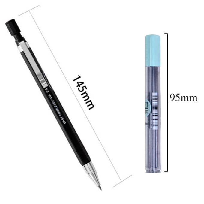 2.0mm 2B dessin activité d'écriture crayon mécanique recharge bureau école papeterie étudiants cadeau rose