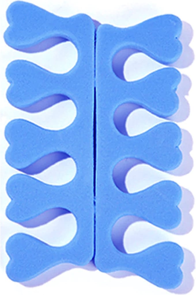 DW4Trading Foam Vinger & Teenspreiders - Blauw - 2 Stuks