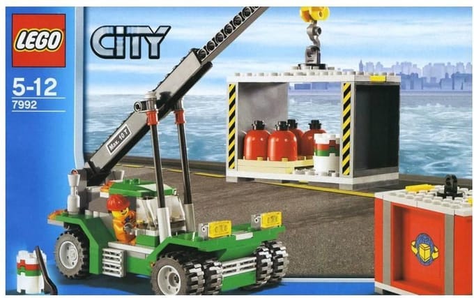 LEGO Container Stapelkraan - 7992