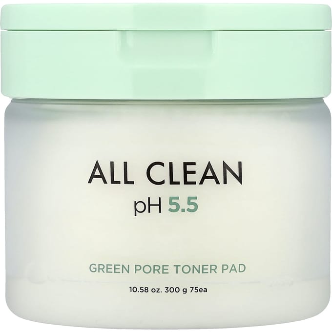 Heimish, All Clean, Green Pore Toner Pad, 75 vellen, 300g (10.58oz) white