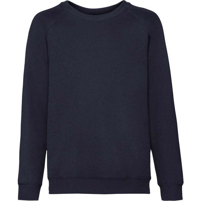 Fruit of the Loom Klassiek Raglan Sweatshirt voor kinderen/Kinderen (Deep Navy)