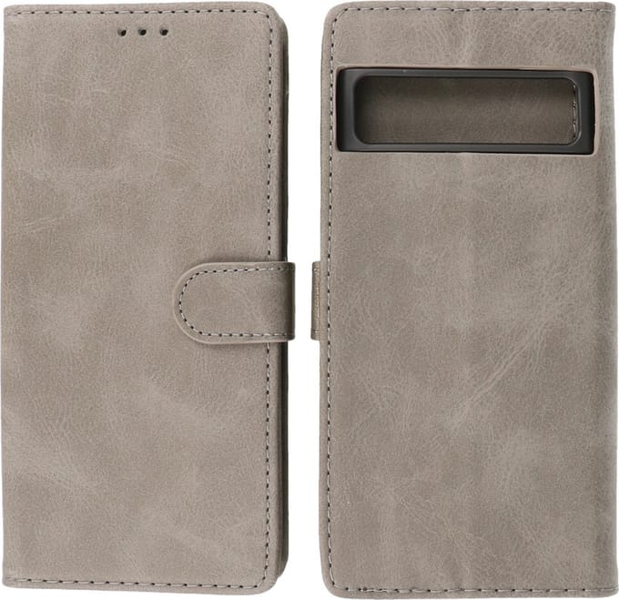 Google Pixel 8 Pro Hoesje Book Case Portemonnee Telefoonhoesje - Grijs