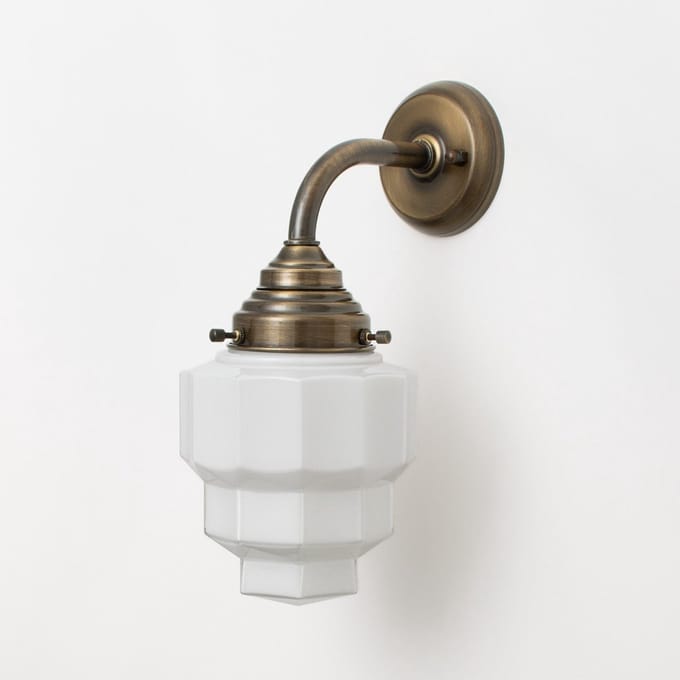Wandlamp Empire Curve Brons - Art Deco Trade