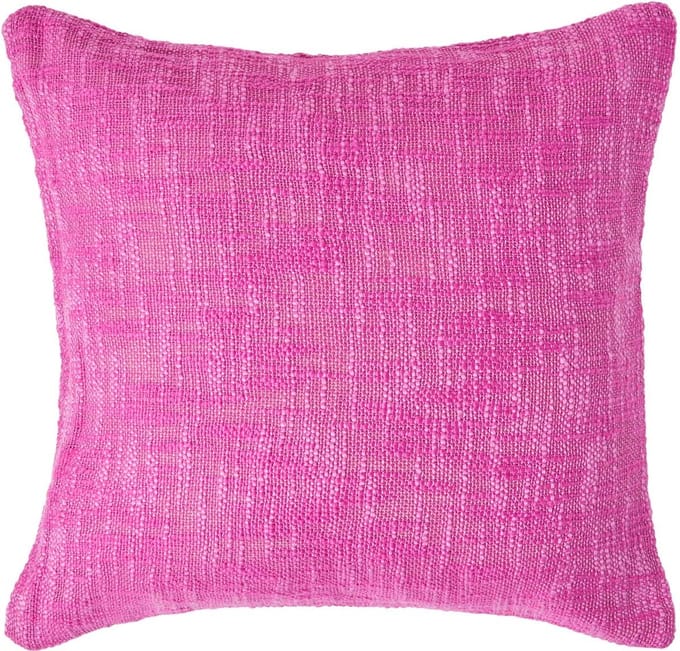 Homescapes Nirvana katoenen kussenhoes, roze, 60 x 60 cm