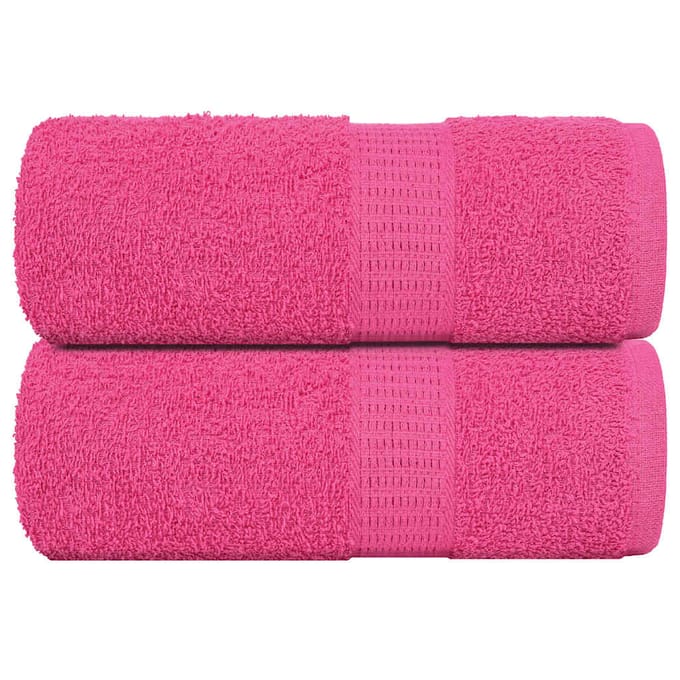 vidaXL - Washandjes - FROGN - 2 - st - 30x30 - cm - 360 - g/m² - roze