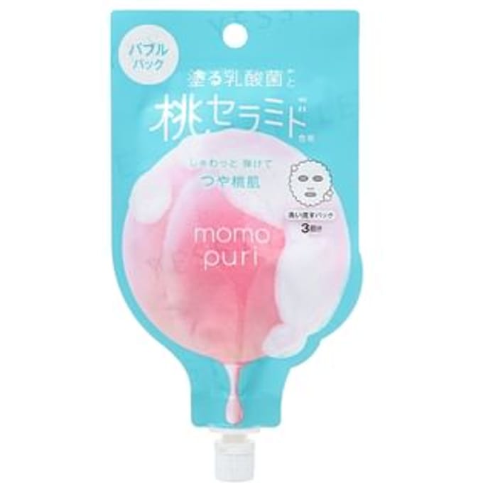 BCL - Momo Puri Peach Fresh Bubble Rinse Mask 20g