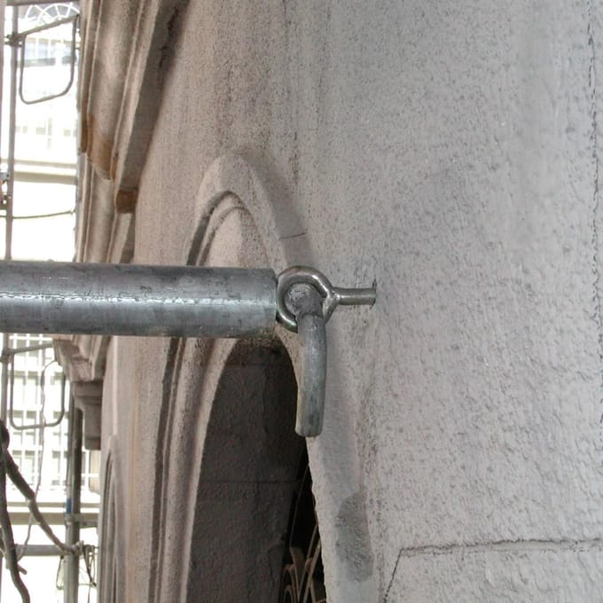 Pack van 20 ankers voor steiger en gevels - 12 x 160 mm, oogdiameter 23 mm