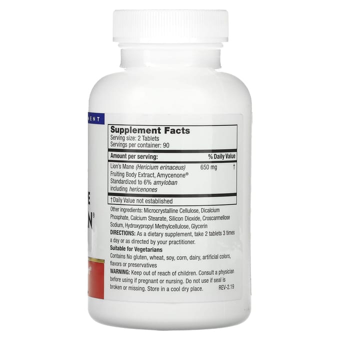 Leeuwenmanen Amyloban, Plantaardige Tabletten 180 Tabletten (325 mg per tablet)