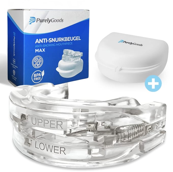 PurelyGoods Anti-Snurkbeugel – Verstelbaar – 4.2 x 6.0 x 2.3 cm – Transparant
