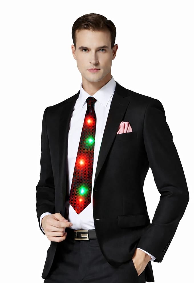 LED - Stropdas - Zwart