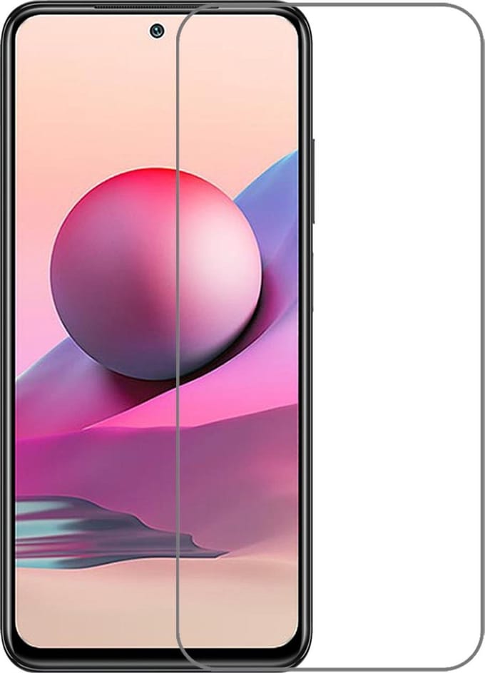 Screenprotector - Geschikt voor Xiaomi Redmi Note 10S - Extra Sterk - Gehard Glas - Beschermglas - Tempered Glass - Screen Protector