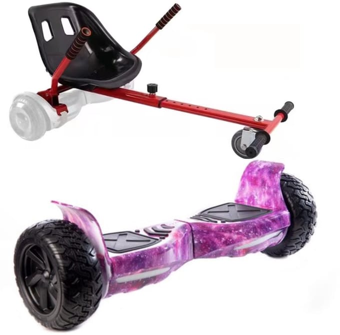 Altrado - Hoverboard + Hoverkart – Purple Space - 8.5 inch Off-Road - 15 km/h - 10km bereik - Bluetooth speaker - Oxboard - Hoverboards