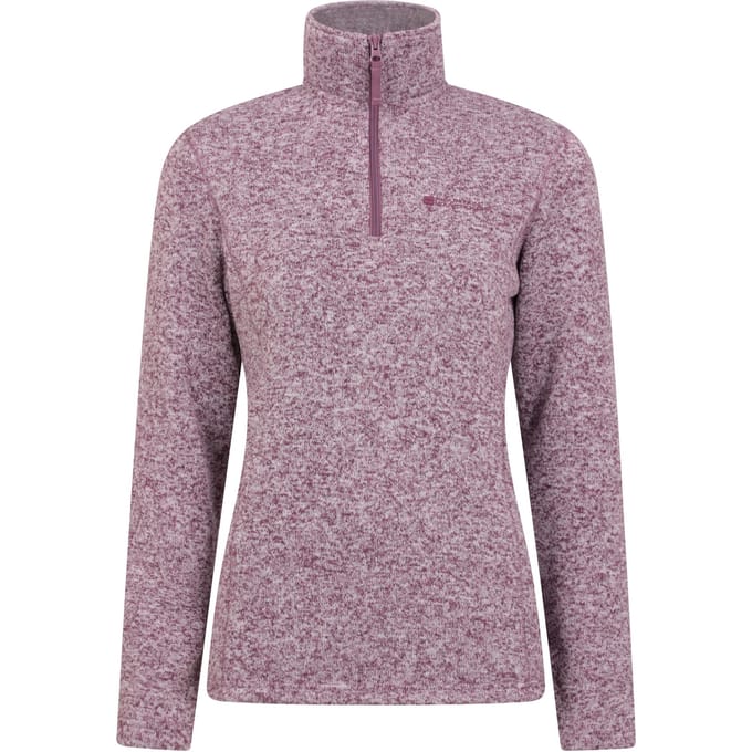 Mountain Warehouse Dames/Dames Idris Half Zip Fleece Top (Bourgondië)