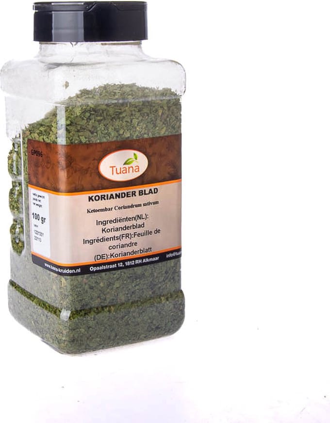 Tuana Kruiden - Koriander Blad / Ketoembar - Strooibus 100 Gram - Tuanashop - GP-K-0043
