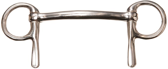 MHS Ongebroken Halve Kneveltrens RVS Mondstuk 9 cm