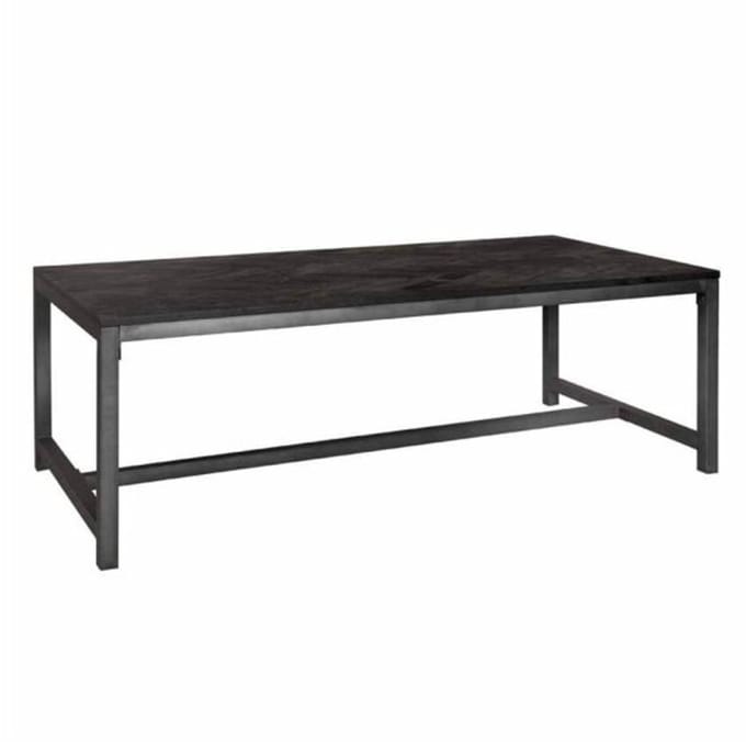 Tower Living Eettafel Ziano - Rechthoek Zwart Hout - 200x100x76cm