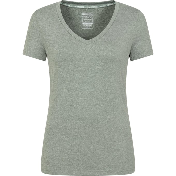Mountain Warehouse Dames/Dames Vitaliteit V Hals T-shirt (Kaki Groen)