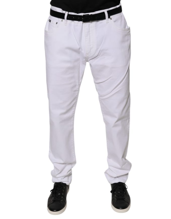 Witte Katoenen Jeans