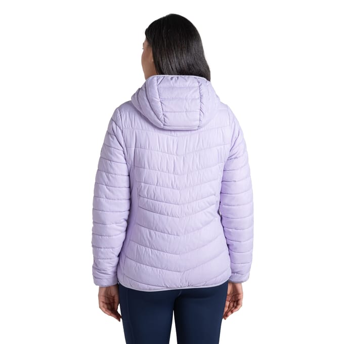 Craghoppers Dames/Dames Compresslite IX geïsoleerd jack met capuchon (Parma Violet)