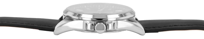 JUST WATCH herenhorloge echt leer datumweergave
