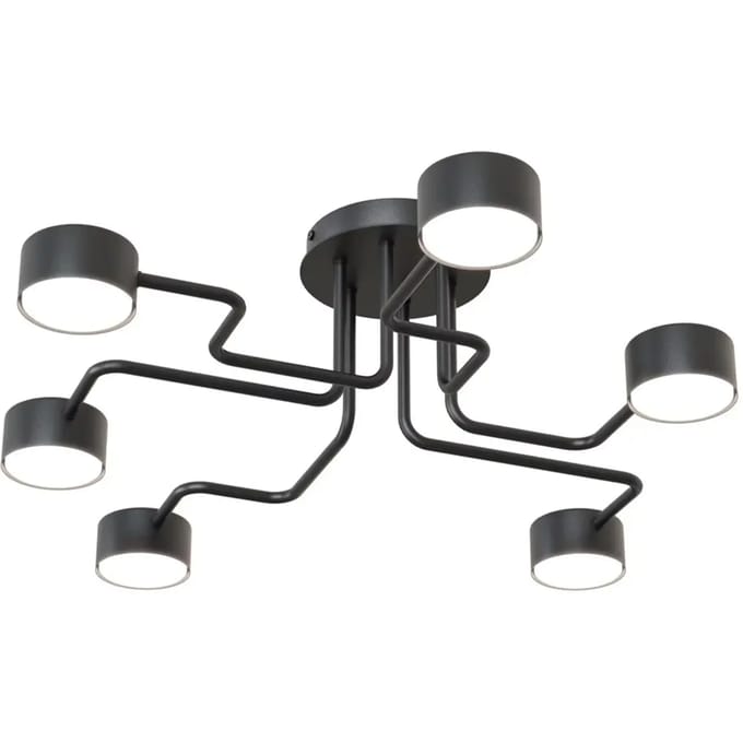 Plafondlamp met 6 gloeilampen Emibig Lighting Kurage