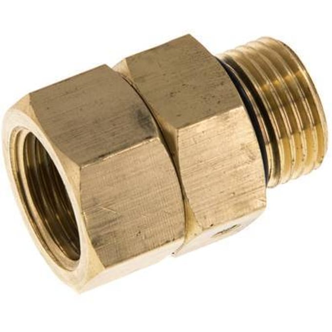 Draaidoorvoer G1/2 '' Binnendraad X Buitendraad Warm Water Messing EPDM 30bar
