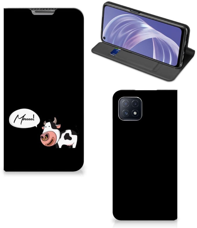 OPPO A73 5G Magnet Case Cow