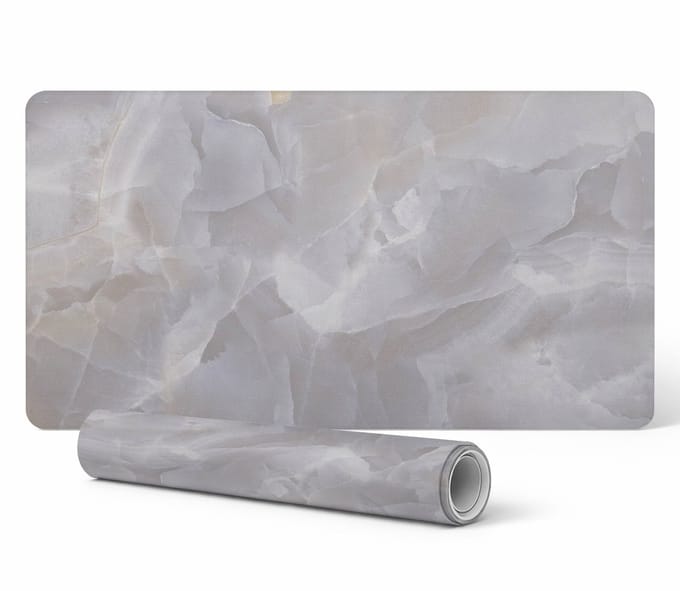 Antislip bureauonderlegger met marmerpatroon, 90x45 cm