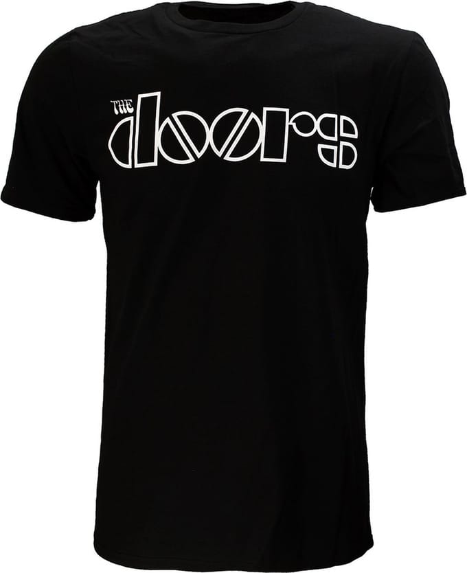 The Doors Logo Official Band T-Shirt - Officiële Merchandise - S