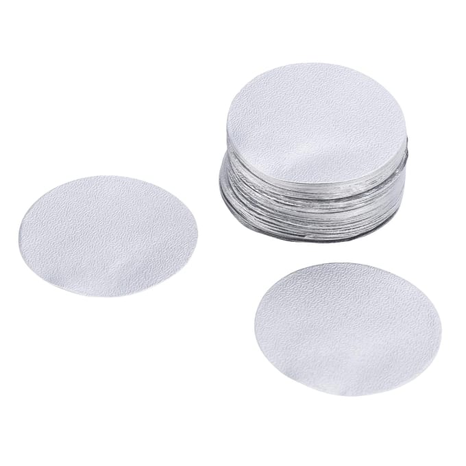 200 stuks Aluminiumfolie Dekseltjes 34,5 mm Hitte-sealing Koffiecapsule Folie Deksel voor Hervulbare Koffiepods gray