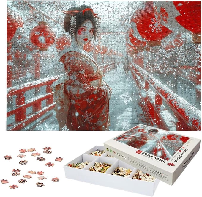 Houten Puzzel - Raadsel Spel - Ontspanning Thuis - 1500 Stukjes - 87 x 57 cm - Meerkleurig