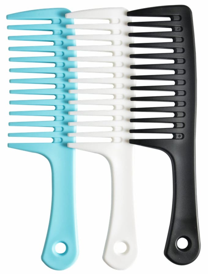 Brede Tandkam voor Krullend en Lang Haar - Ontklitten, Milde Styling en Haarverzorging