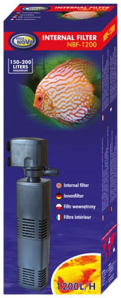 Aqua Nova - Aquarium binnenfilter - NBF-1200 L/H - 150 tot 200 liter