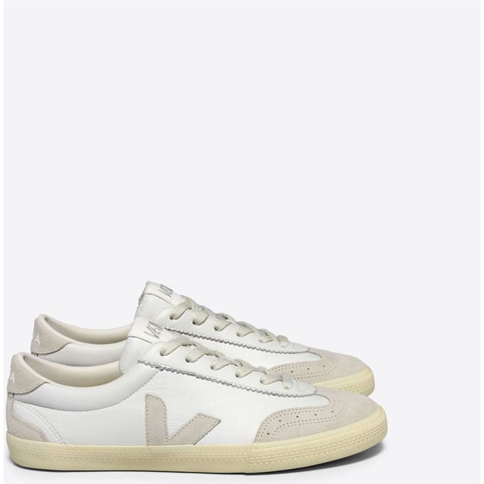 Veja Volley Leren Damestrainers Wit