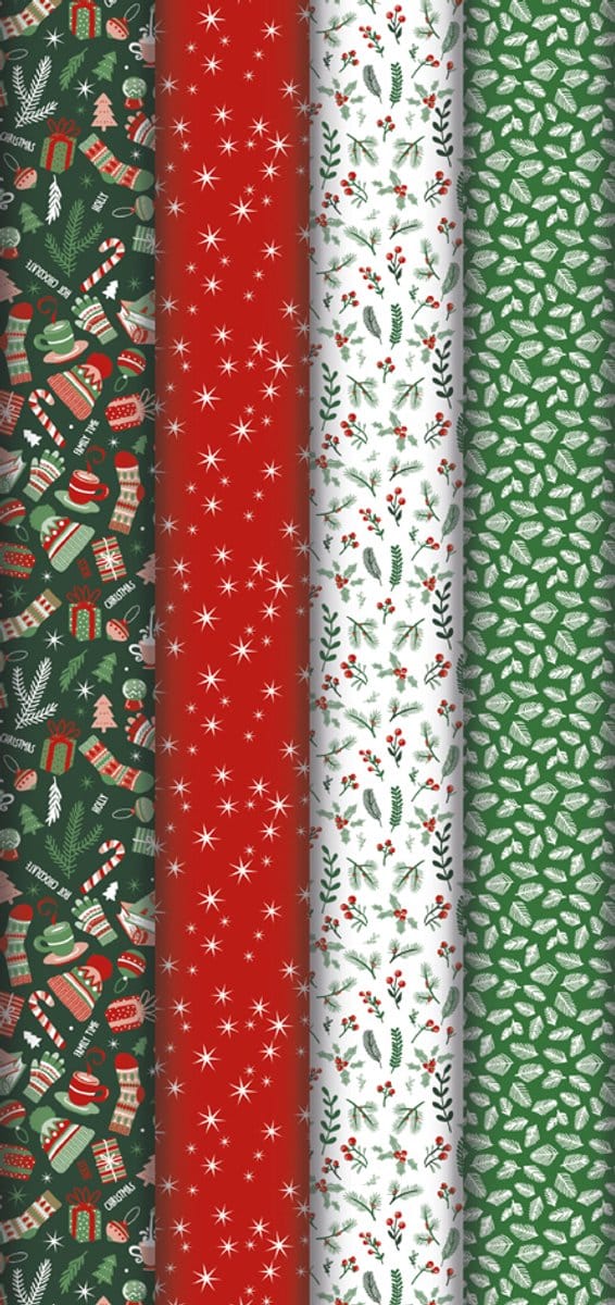 Kerstcadeaupapier 'Gezellig'