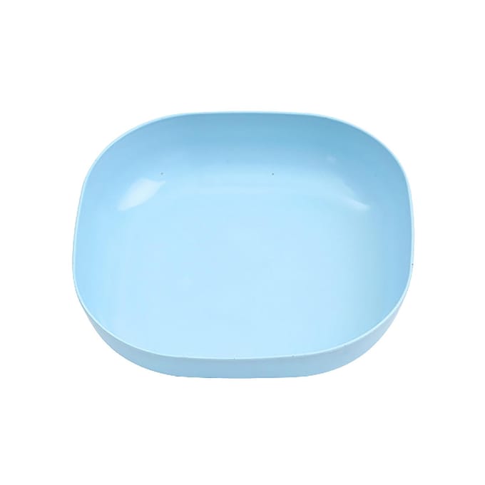 Bot Spuwbak Vierkant Blauw PP Multifunctioneel Snack Dessert Fruit Salade Bord voor Thuis white