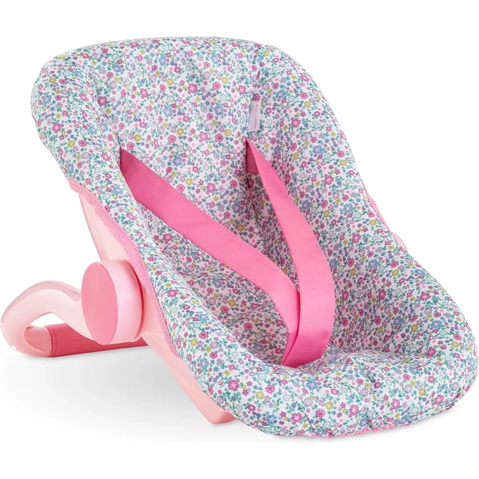 Corolle poppen draagzak bloemen babypop 36cm roze speelgoed.