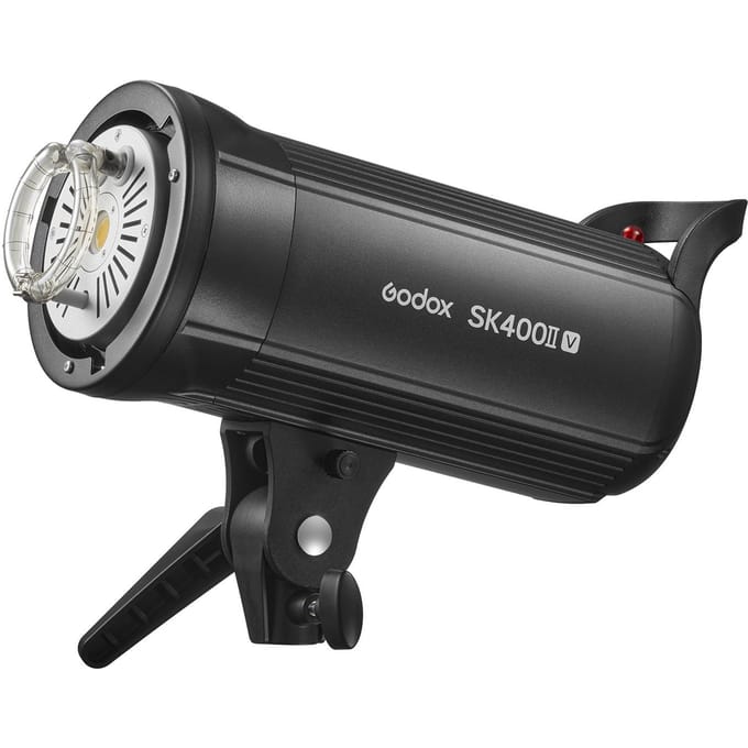 Godox SK400II-V Verbeterde studioflitslamp 400Ws vermogen 5600 +/- 200K stroboscooplamp Ingebouwd 2.4G UK Plug gray