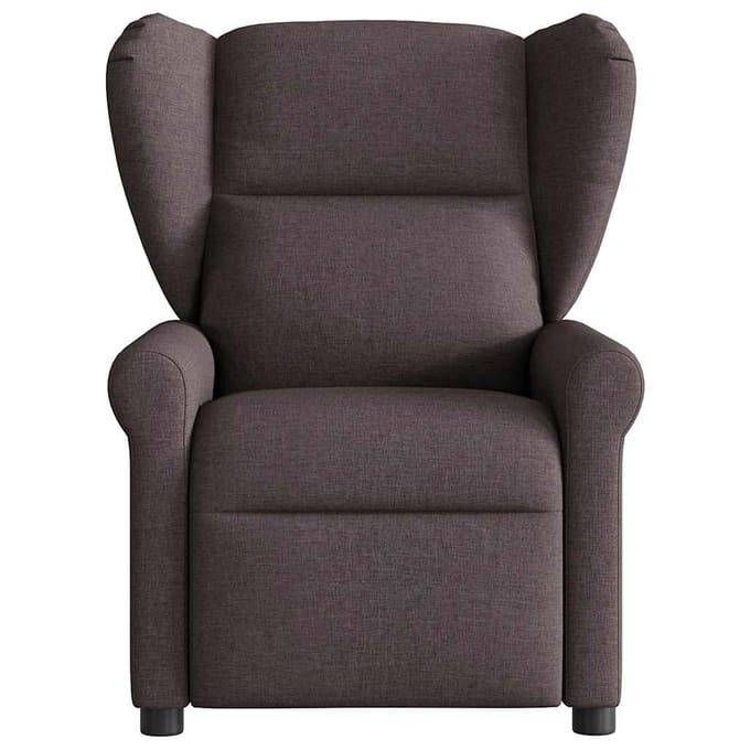 vidaXL - Fauteuil - verstelbaar - stof - donkerbruin