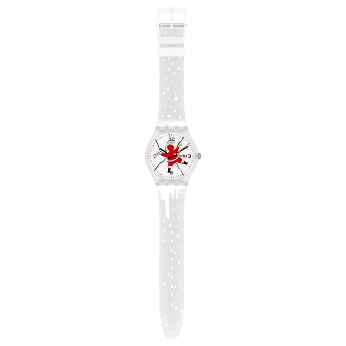 Montre Étanche à Mouvement Quartz Swatch Montres Unisexe Blanc SUOZ717 White white