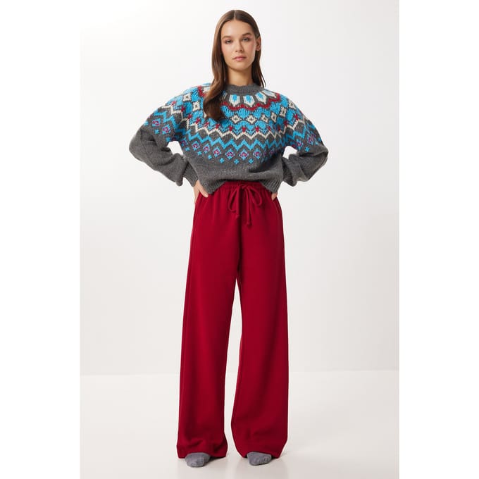 Wijd Zittende Joggingbroek met Touwsluiting