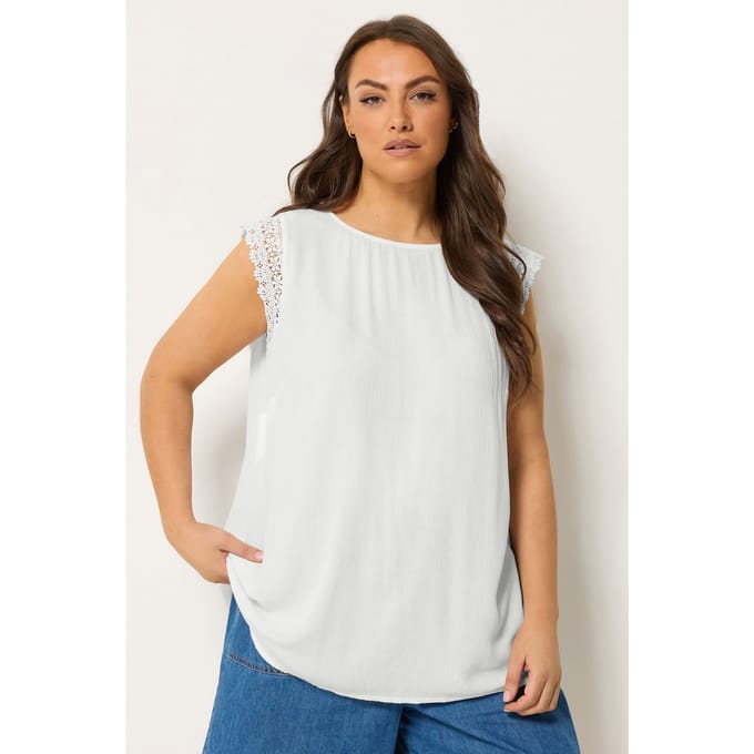 Yours Witte Crinkletop Met Curve Size 54-56