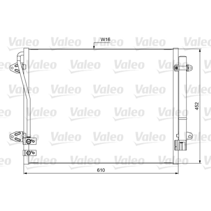 Condensator, airconditioning VALEO 814039