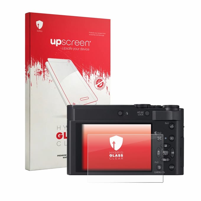 upscreen - Screenprotector voor Panasonic Lumix DC-TZ300 - Folie Beschermfolie Beschermglas transparant