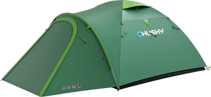 Husky Tent Bizon Polyester/Nylon 220 X 410 Cm - Groen - 3 Persoons