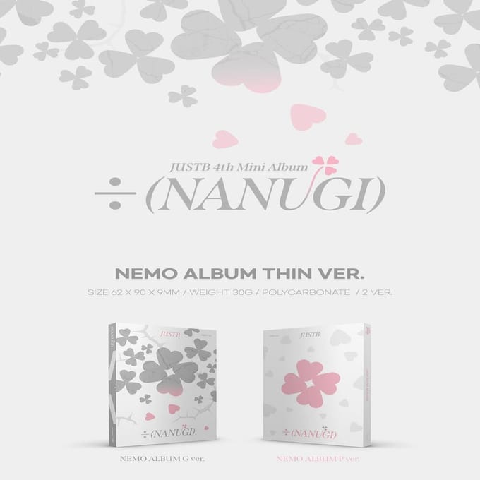 JUSTE B  Album NEMO (Version grise. / Rose ver.) GREY VER. white