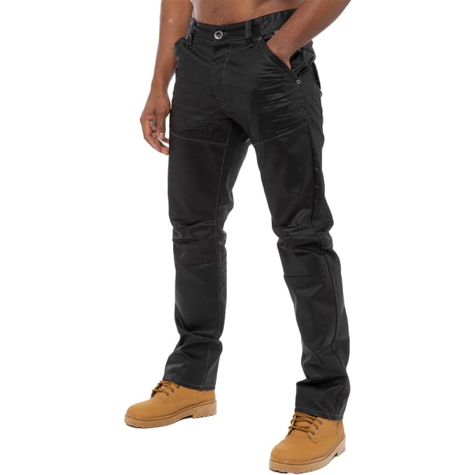 Enzo Denim Jeans Rechte Pijp - Zwart Gecoat