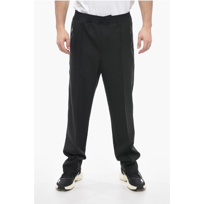 Losse LOUIS-broek met elastische tailleband in zwart