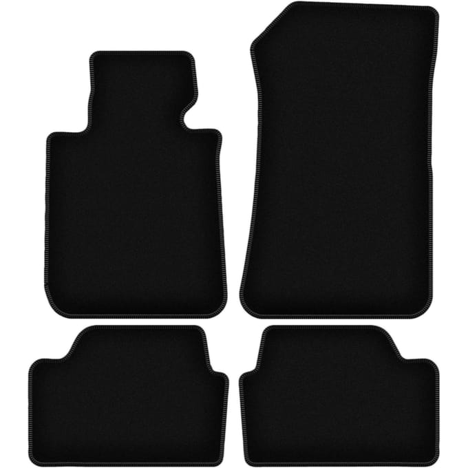 BASIC zwarte veloursmatten voor: BMW 1 F20 hatchback (2011-2019)