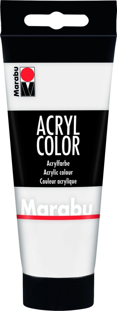 Marabu 12010050070 acrielverf 100 ml Wit Koker